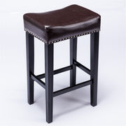 Cambridge Adjustable Backless Kitchen Bar Stool Set of 2 – Brown