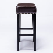 Cambridge Adjustable Backless Kitchen Bar Stool Set of 2 – Brown