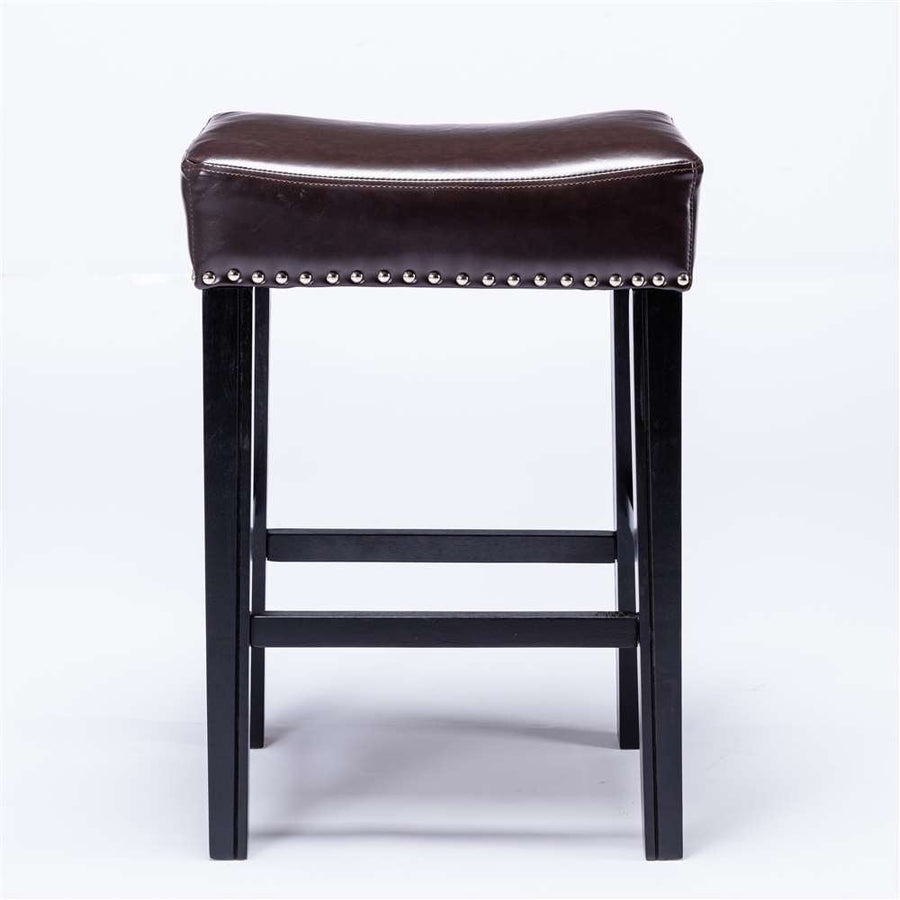 Cambridge Adjustable Backless Kitchen Bar Stool Set of 2 – Brown