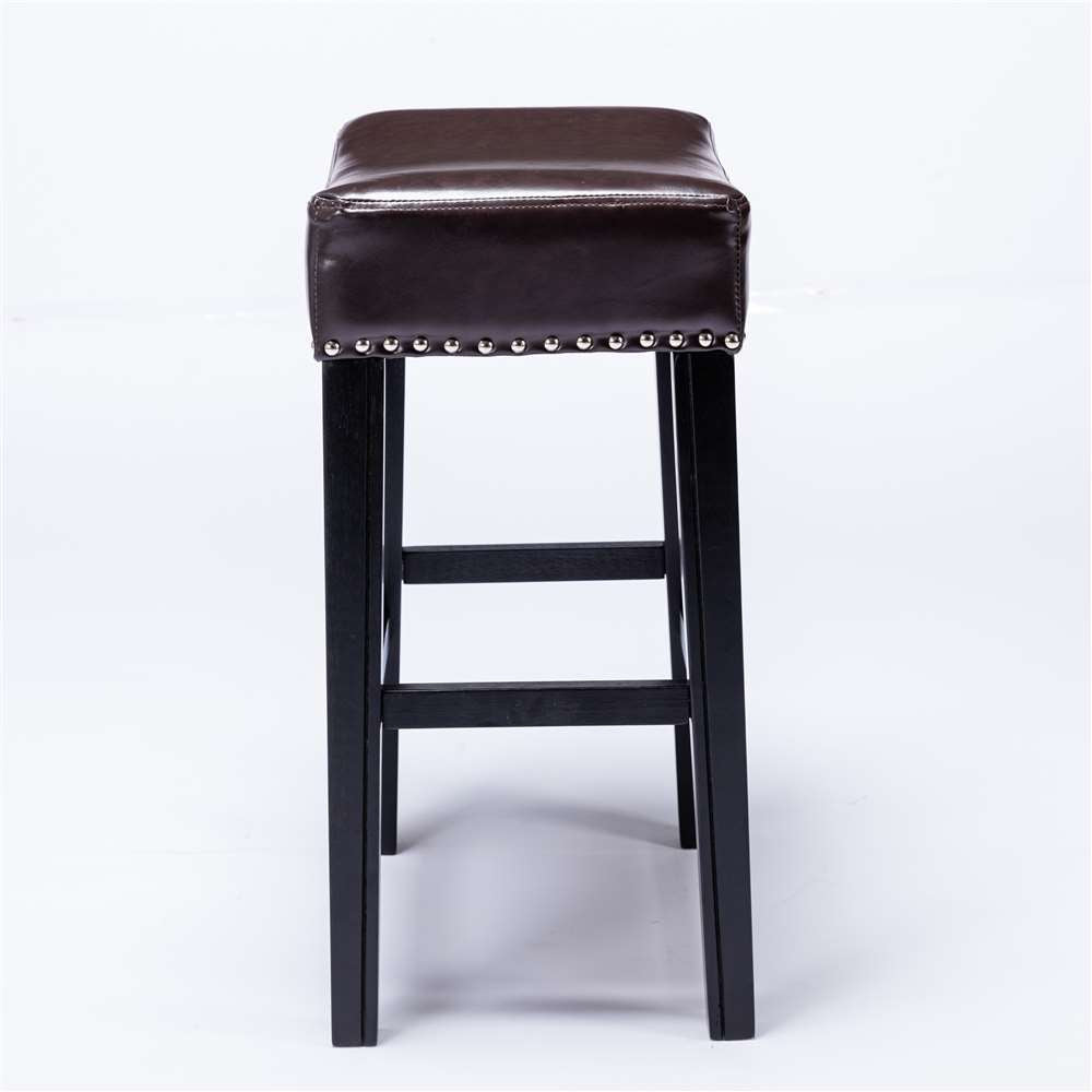 Cambridge Adjustable Backless Kitchen Bar Stool Set of 2 – Brown