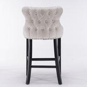 Each Velvet Bar Stool Set of 2 – Beige