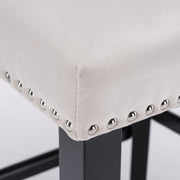 Each Velvet Bar Stool Set of 2 – Beige