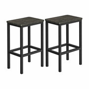 Briar Metal Bar Stool Set of 2 – Charcoal