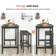 Briar Metal Bar Stool Set of 2 – Charcoal