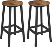 Voss Industrial Bar Stool Set of 2 – Brown