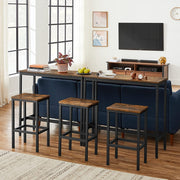 Benson Bar Table & Stool Set – Brown