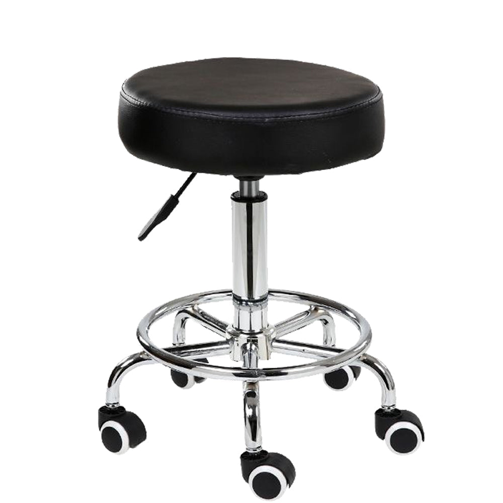 Bridport PU Leather Office Chair Set of 2 – Black