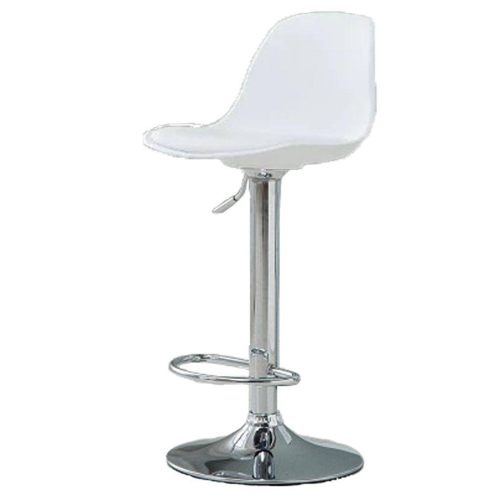 Clarion PU Leather Gas-Lift Swivel Kitchen Bar Stool – Black