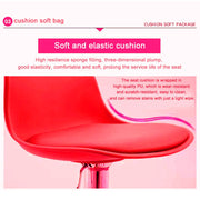 Clarion PU Leather Gas-Lift Swivel Kitchen Bar Stool – Red