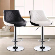 Sierra PU Leather Gas-Lift Swivel Kitchen Bar Stool – Black