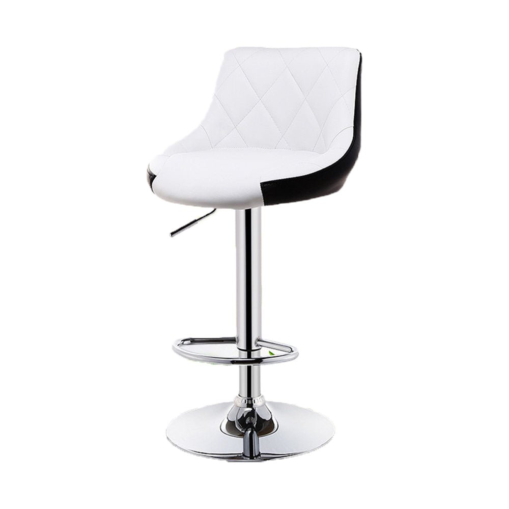 Sierra PU Leather Gas-Lift Swivel Kitchen Bar Stool – Black