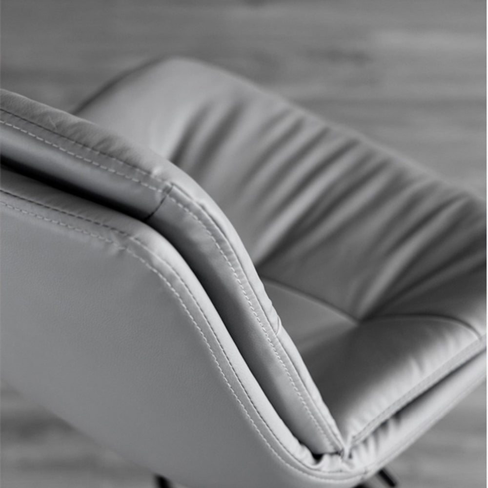 Boden PU Leather Gas-Lift Swivel Bar Stool – Black