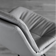 Boden PU Leather Gas-Lift Swivel Bar Stool – Black