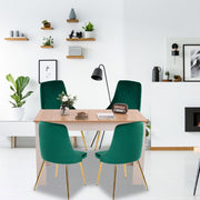 Bellamy Velvet Dining Set – Natural