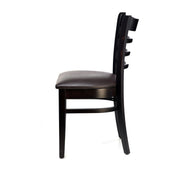Florence Bar Stool – Chocolate Vinyl Seat