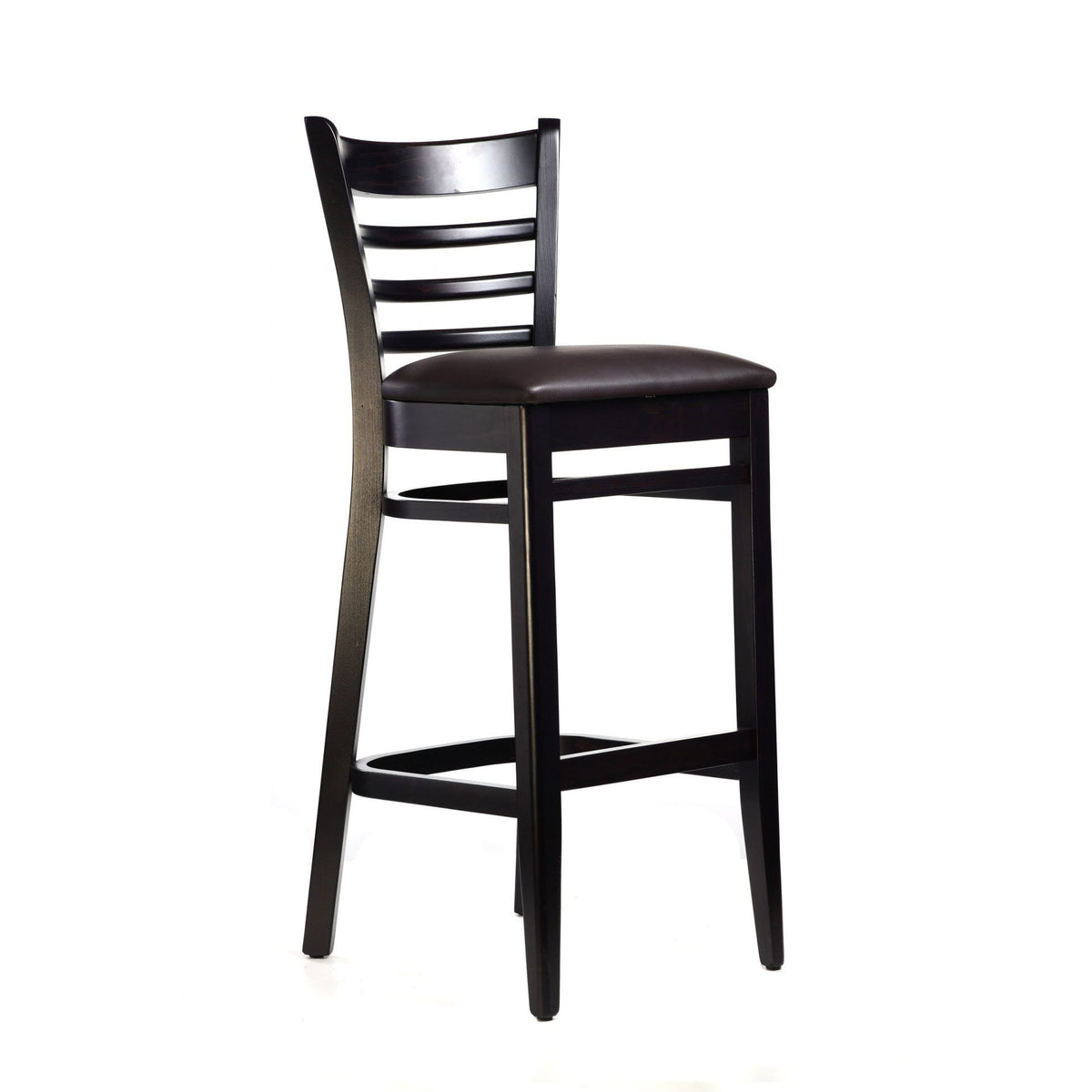 Florence Bar Stool – Chocolate Vinyl Seat