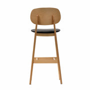 Ban Bar Stool – Black Vinyl Seat, Trojan Oak Frame