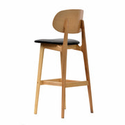 Ban Bar Stool – Black Vinyl Seat, Trojan Oak Frame