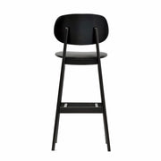 Ban Bar Stool – Black Vinyl Seat, Wenge Frame