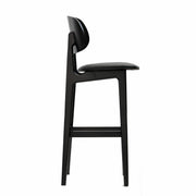 Ban Bar Stool – Black Vinyl Seat, Wenge Frame