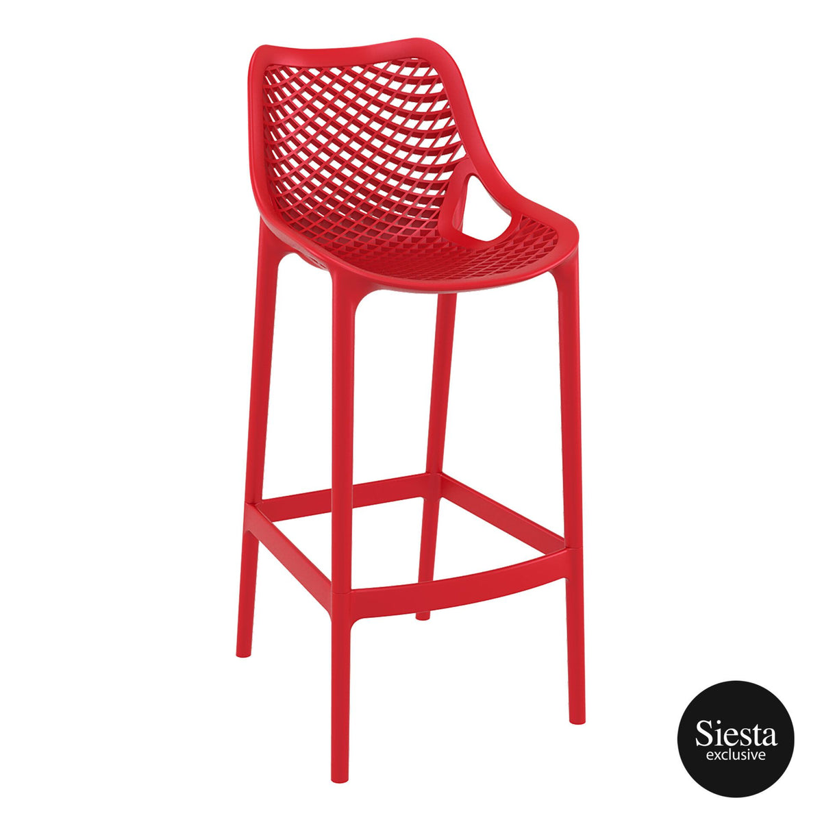 Air Plastic Bar stool 75 - Red