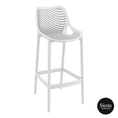 Air Plastic Bar stool 75 - White
