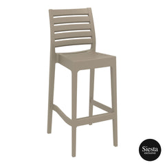 Ares Plastic Bar stool 75 - Taupe