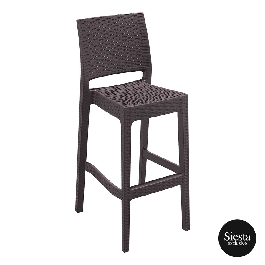 Jamaica Rattan Bar Stool – Chocolate