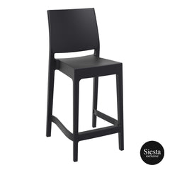 Maya Plastic Bar stool 65 - Black