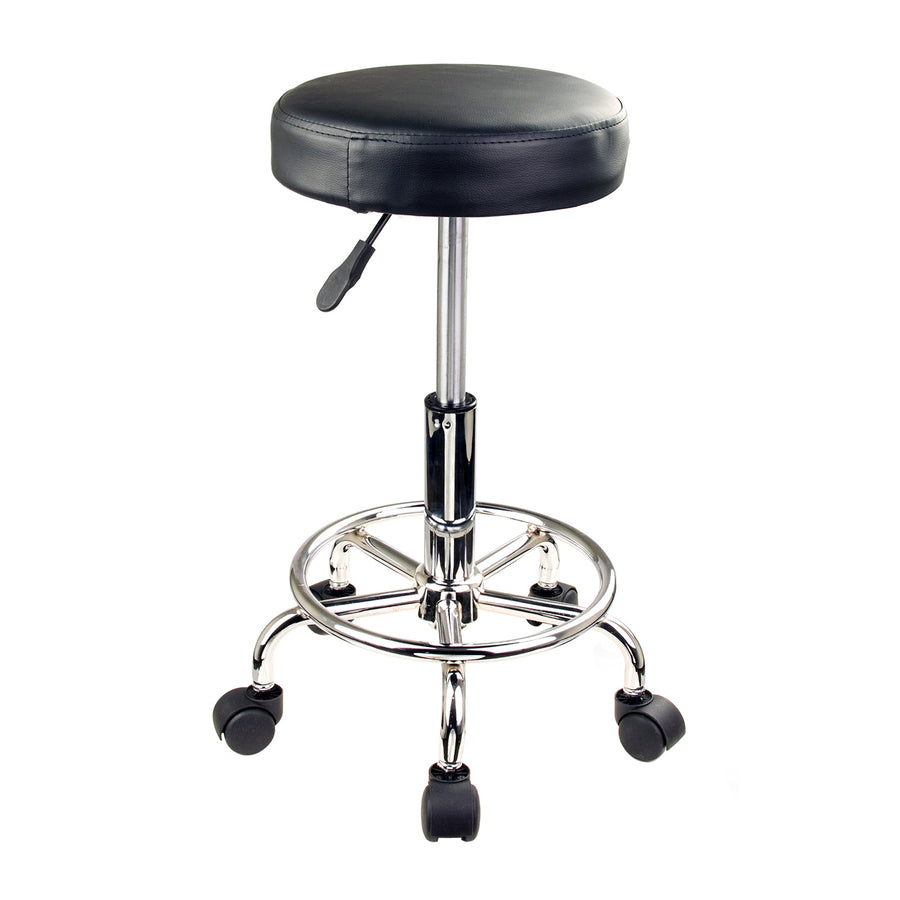 Boden PU Leather Gas-Lift Swivel Bar Stool – Black