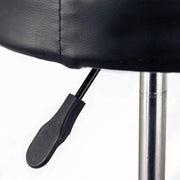 Boden PU Leather Gas-Lift Swivel Bar Stool Set of 4 – Black
