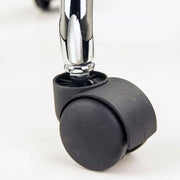 Saddle PU Leather Gas-Lift Swivel Bar Stool Set of 2 – Black