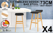 Dara Fabric Bar Stool – Black