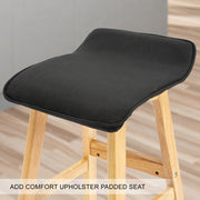 Dara Fabric Bar Stool – Black