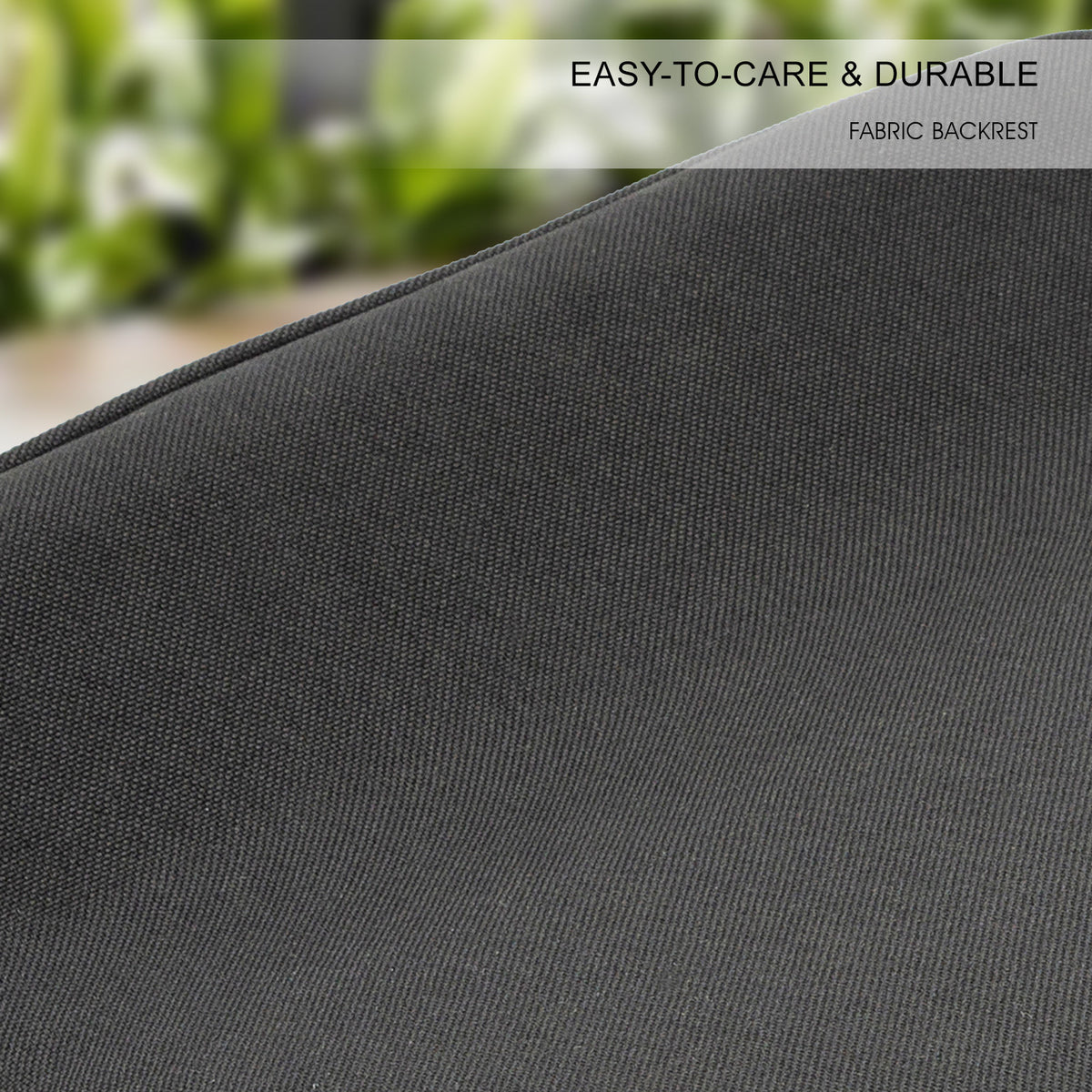 Dara Fabric Bar Stool – Black