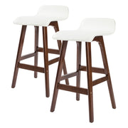Sophia PU Leather Bar Stool Set of 2 – White