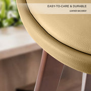 Leila Wooden Swivel Bar Stool – Brown