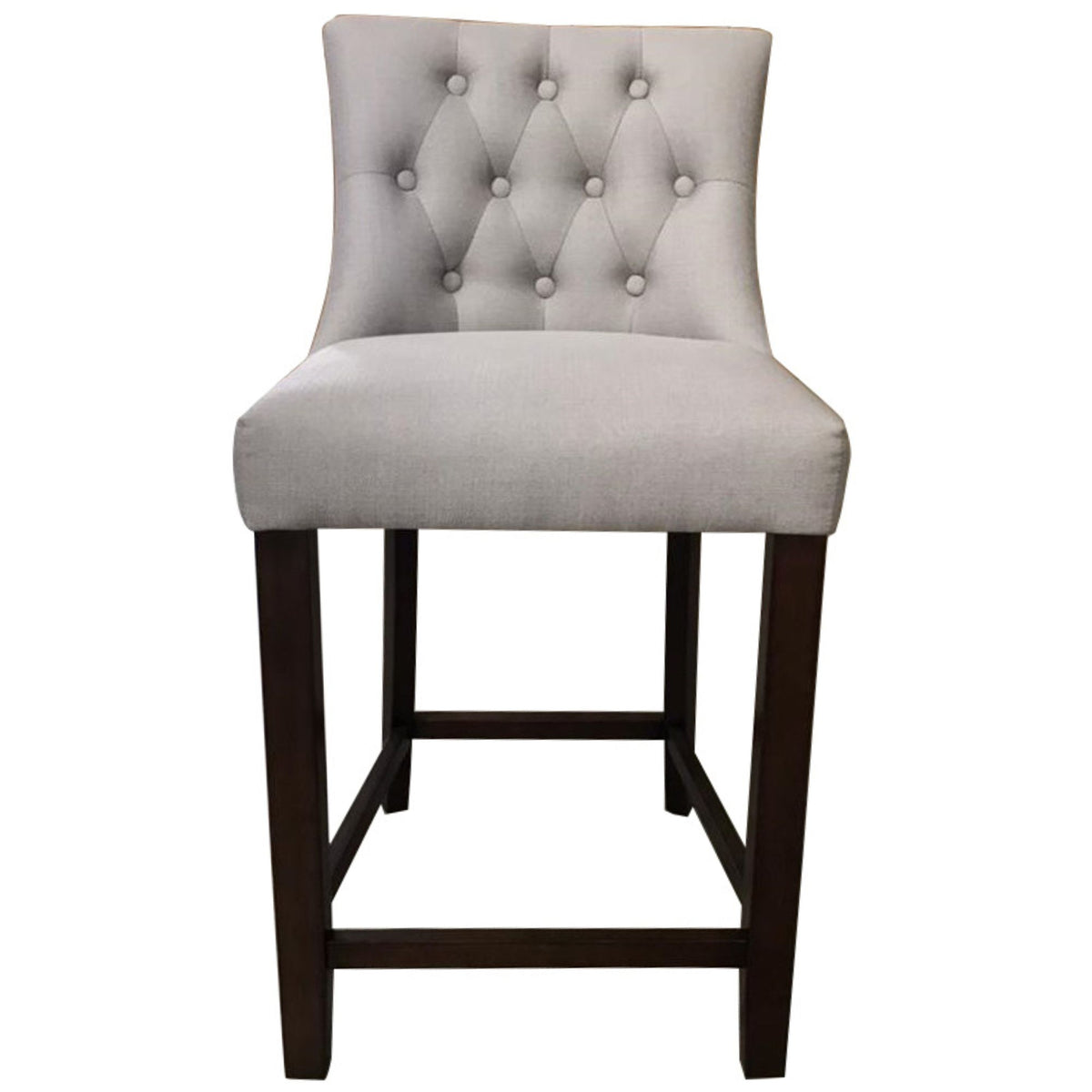 Camden Fabric Bar Stool – Light Grey