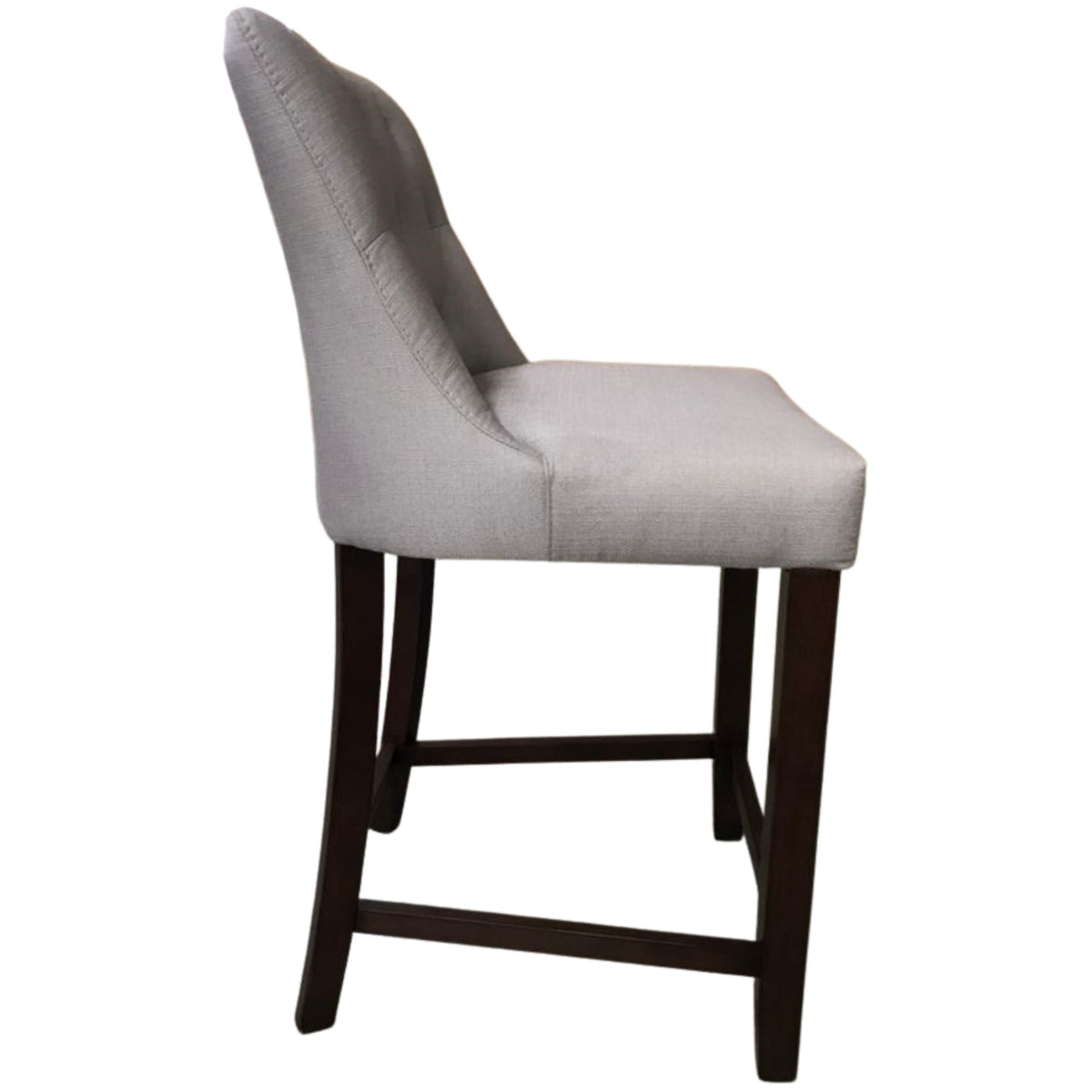 Camden Fabric Bar Stool – Light Grey
