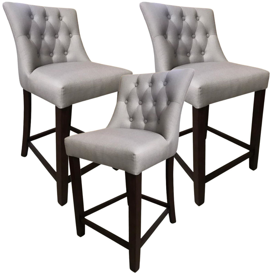 Callan Fabric Bar Stool – Light Grey