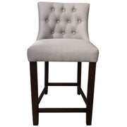 Florence Fabric Kitchen Bar Stool Set of 4 – Light Grey