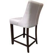 Florence Fabric Kitchen Bar Stool Set of 4 – Light Grey