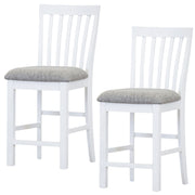 Laelia Fabric Bar Stool Set of 2 – White