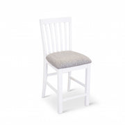 Laelia Fabric Bar Stool Set of 2 – White