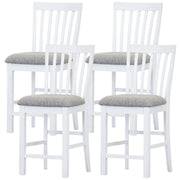 Laelia Fabric Bar Stool Set of 4 – White