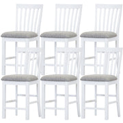 Laelia Fabric Bar Stool Set of 6 – White