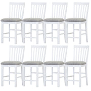Laelia Fabric Bar Stool Set of 8 – White