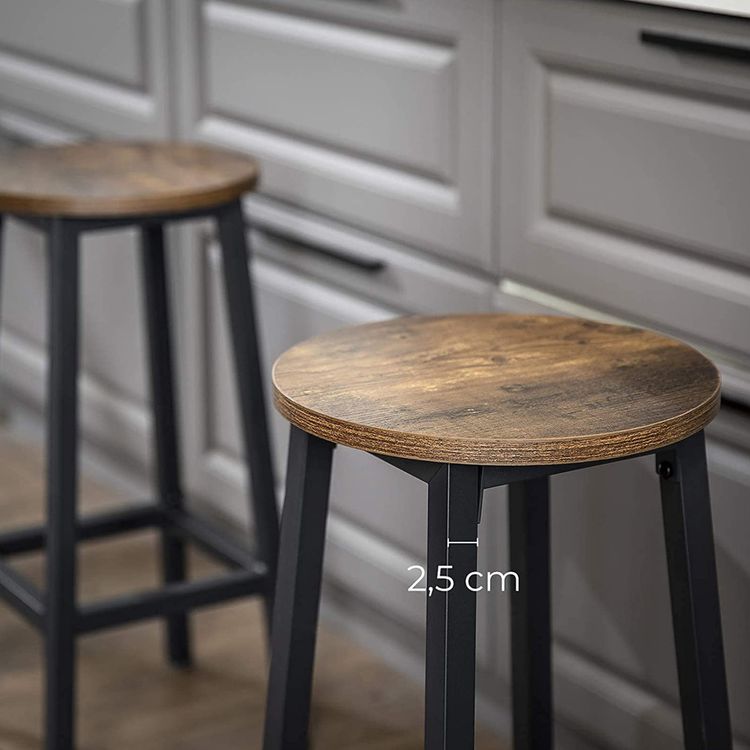 Brighton Bar Stool Set of 2 – Brown