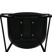 Set of 4 Kitchen Bar Stools Bar Stool Chairs Metal Black Barstools - BSR