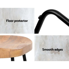 Set of 4 Vintage Tractor Bar Stools Retro Bar Stool Industrial Chairs 65cm - BSR